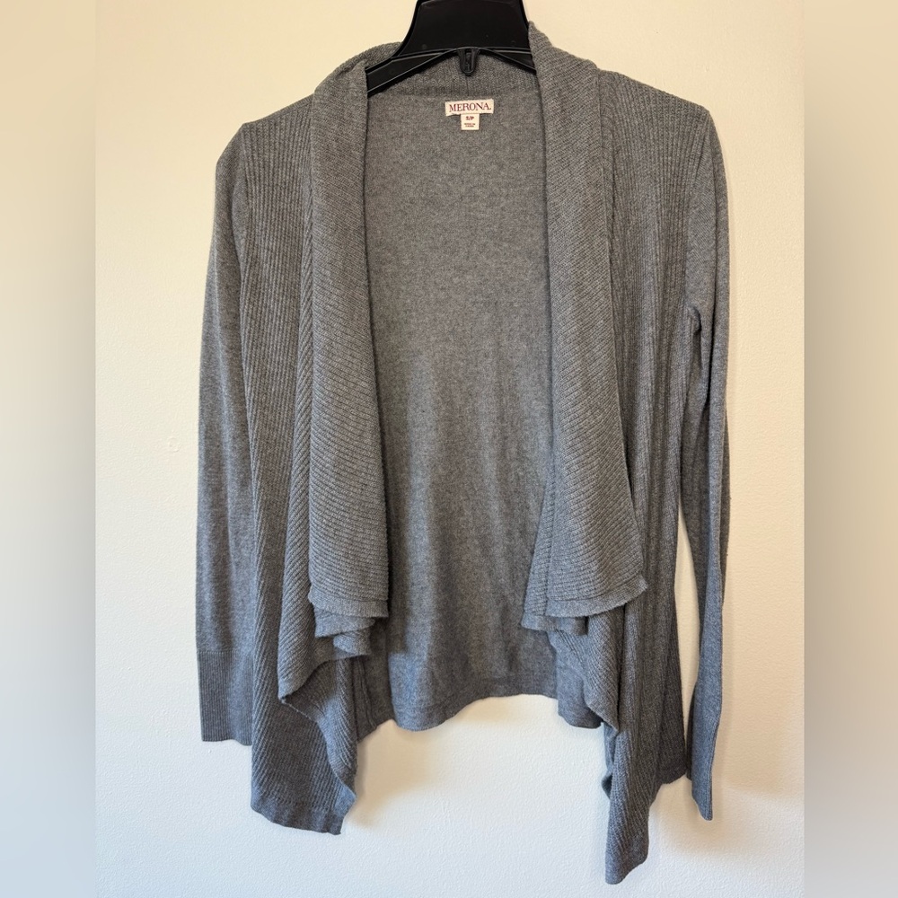 Merona Women's Grey Draped Cardigan